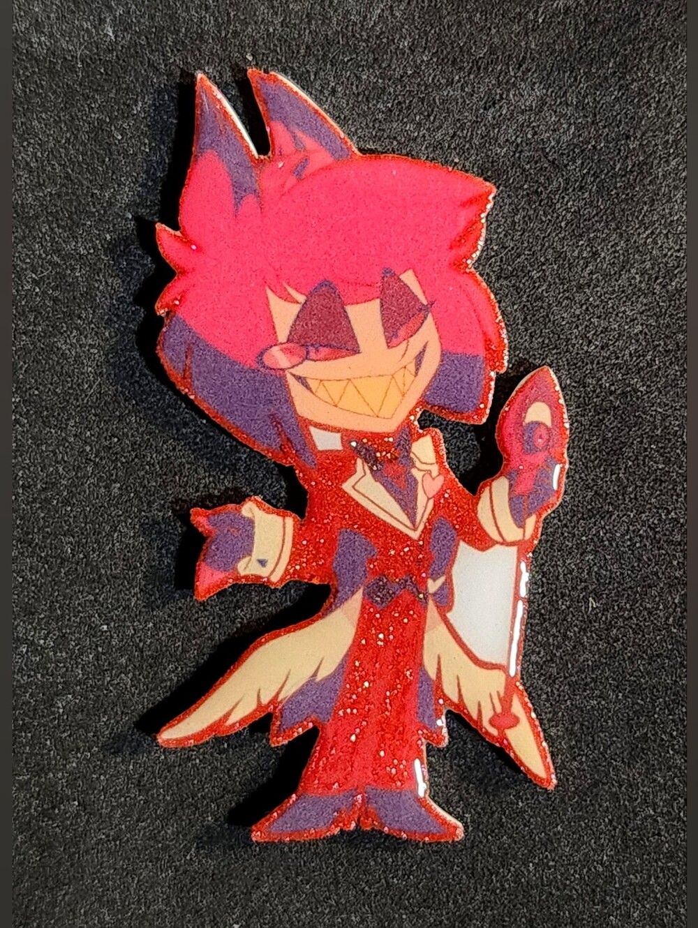 Alastor Glitter Pin - Hazbin Hotel